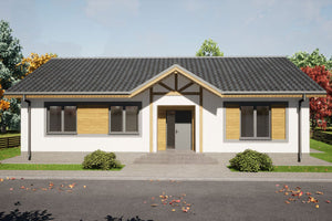 One Storey Steel Frame House With 3 Bedrooms Model 151-096 - house design 9 thumbnail