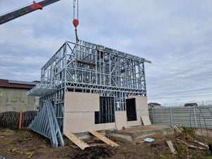 Exterior Cladding of a Metal Structure House with Fiber Cement thumbnail