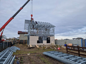 Exterior Cladding of a Metal Structure House with Fiber Cement thumbnail