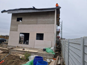 Exterior Cladding of a Metal Structure House with Fiber Cement thumbnail