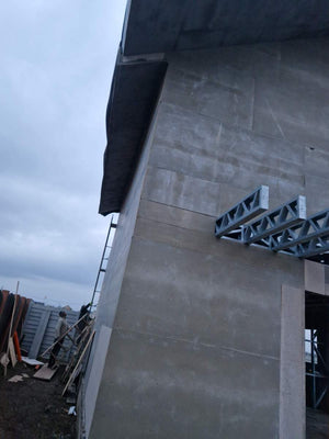 Exterior Cladding of a Metal Structure House with Fiber Cement thumbnail