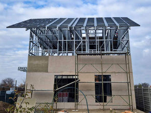 Exterior Cladding of a Metal Structure House with Fiber Cement thumbnail