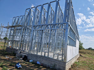 Exterior Cladding with Fiber Cement for Houses on a Metal Frame - 122 sqm thumbnail