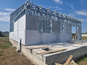 Exterior Cladding with Fiber Cement for Houses on a Metal Frame - 122 sqm thumbnail