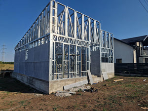 Exterior Cladding with Fiber Cement for Houses on a Metal Frame - 122 sqm thumbnail