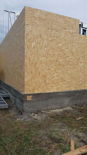 Exterior OSB Cladding in Progress for a House Project in Domnesti thumbnail
