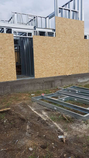 Exterior OSB Cladding in Progress for a House Project in Domnesti thumbnail