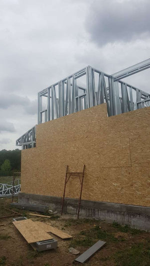 Exterior OSB Cladding in Progress for a House Project in Domnesti thumbnail