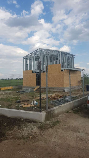 Exterior OSB Cladding in Progress for a House Project in Domnesti thumbnail