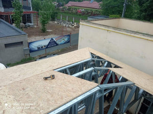 Roof Truss Cladding with 20mm OSB for a Single-story Metal House in Ilfov thumbnail