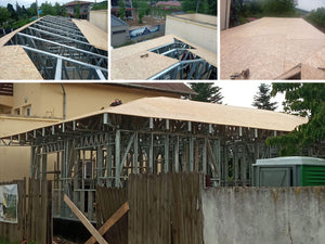 Roof Truss Cladding with 20mm OSB for a Single-story Metal House in Ilfov thumbnail