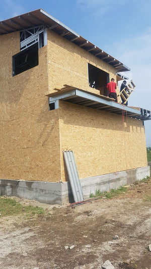 Completion of Exterior OSB Cladding for a Domnesti House Project thumbnail