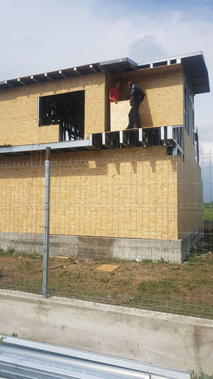 Completion of Exterior OSB Cladding for a Domnesti House Project thumbnail