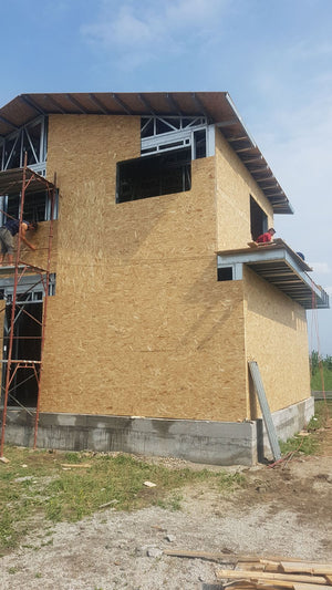 Completion of Exterior OSB Cladding for a Domnesti House Project thumbnail