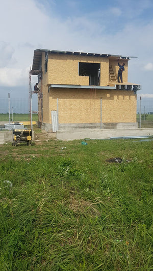 Completion of Exterior OSB Cladding for a Domnesti House Project thumbnail