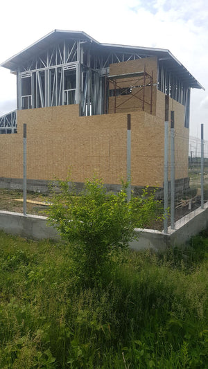 Completion of Exterior OSB Cladding for a Domnesti House Project thumbnail
