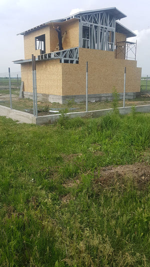 Completion of Exterior OSB Cladding for a Domnesti House Project thumbnail