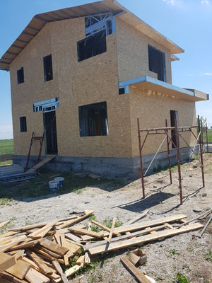 Completion of Exterior OSB Cladding for a Domnesti House Project thumbnail