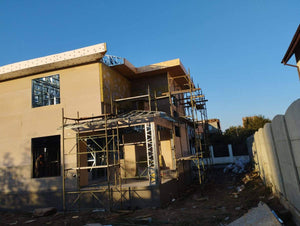 OSB and Extruded Polystyrene Cladding for Parapets and Soffits, Spackle Application thumbnail