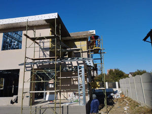OSB and Extruded Polystyrene Cladding for Parapets and Soffits, Spackle Application thumbnail