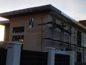 OSB and Extruded Polystyrene Cladding for Parapets and Soffits, Spackle Application thumbnail