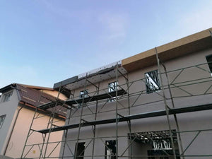 OSB and Extruded Polystyrene Cladding for Parapets and Soffits, Spackle Application thumbnail
