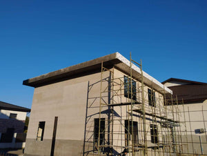 OSB and Extruded Polystyrene Cladding for Parapets and Soffits, Spackle Application thumbnail