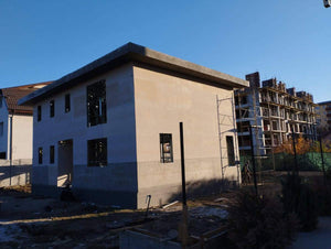 OSB and Extruded Polystyrene Cladding for Parapets and Soffits, Spackle Application thumbnail