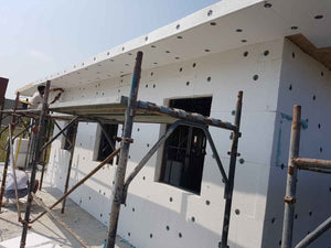 Expanded Polystyrene Cladding for a 174 sqm Metal House Model thumbnail