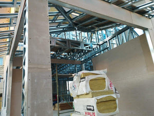Exterior Cladding of Walls with Fibercement and OSB Roof for Two-Story House thumbnail