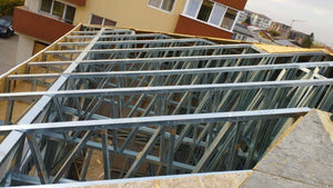 Exterior Cladding of Walls with Fibercement and OSB Roof for Two-Story House thumbnail
