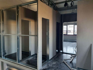 Interior Drywall Cladding for Office Space Project in a Production Hall thumbnail