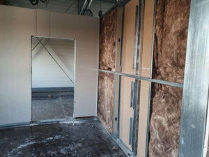 Interior Drywall Cladding for Office Space Project in a Production Hall thumbnail