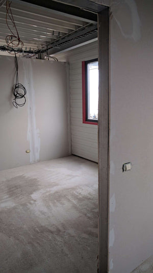 Interior Drywall Cladding for Office Space Project in a Production Hall thumbnail