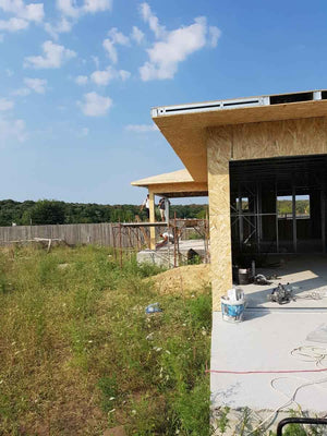 Exterior Cladding with 15mm OSB for a Metal House Project of 174 sqm thumbnail
