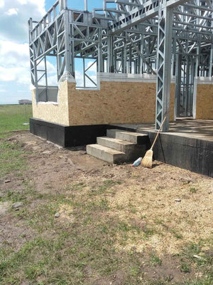 Wall and Roof Cladding with 15mm OSB for a 250 sqm Model House thumbnail