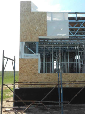 Wall and Roof Cladding with 15mm OSB for a 250 sqm Model House thumbnail