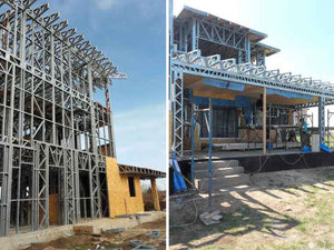 Wall and Roof Cladding with 15mm OSB for a 250 sqm Model House thumbnail
