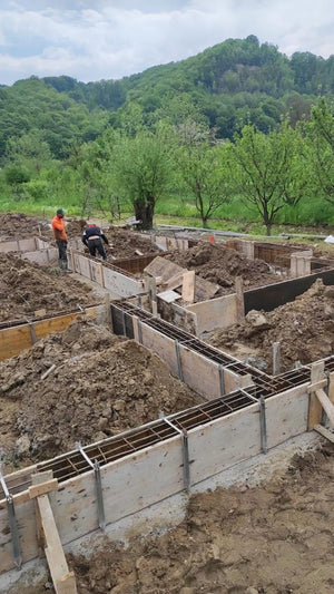 lanting and Formwork for Foundation Beam Reinforcement in a 206 sqm Metal House thumbnail