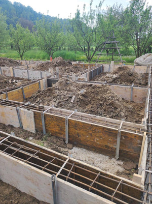 lanting and Formwork for Foundation Beam Reinforcement in a 206 sqm Metal House thumbnail