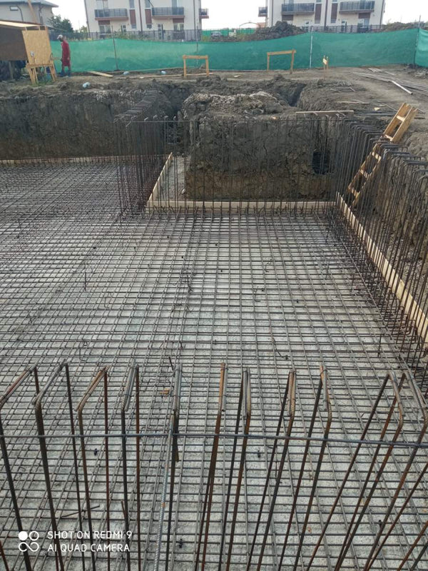 Pregatire armare placa la nivel demisol