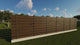 Planed Wood House fence With Square Steel Tube Posts GA02 - fence model video