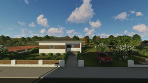 1 Floor Steel Frame House With Three Bedrooms Model 179-045 - modern house design video thumbnail