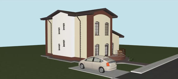 Two Storey Steel Frame House With 4 Bedrooms Model 148-022 - house exterior video