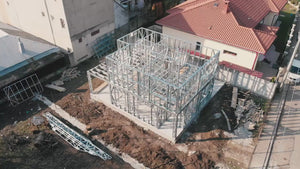 Drone Footage Installation of a 198 sqm Metal House Structure thumbnail