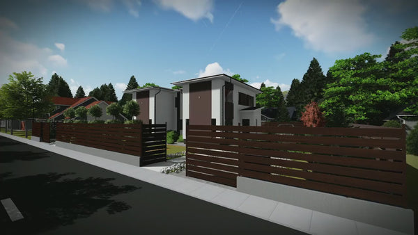 Two Story Steel Frame Duplex House With 4 Bedrooms 244-077 - house exterior design video