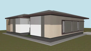 One Story Steel Frame House With 2 Bedrooms Model 134-031 - modern house exterior video thumbnail