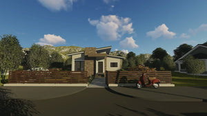 One Storey Steel Frame House With 3 Bedrooms Model 165-056 - modern house design video thumbnail