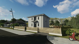 Two Storey Steel Frame House With 4 Bedrooms Model 162-092 - house exterior design video thumbnail