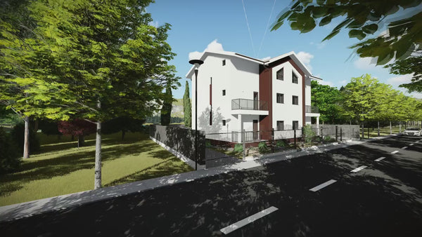 3 Story Steel Frame Duplex House Model 399-066 - house exterior design video